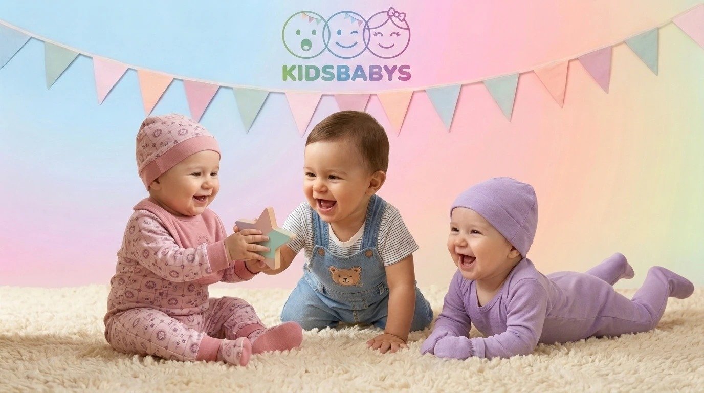 Bebés Kidsbabys jugando juntos